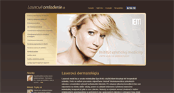 Desktop Screenshot of laseroveomladenie.sk