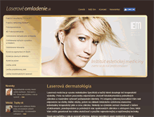 Tablet Screenshot of laseroveomladenie.sk